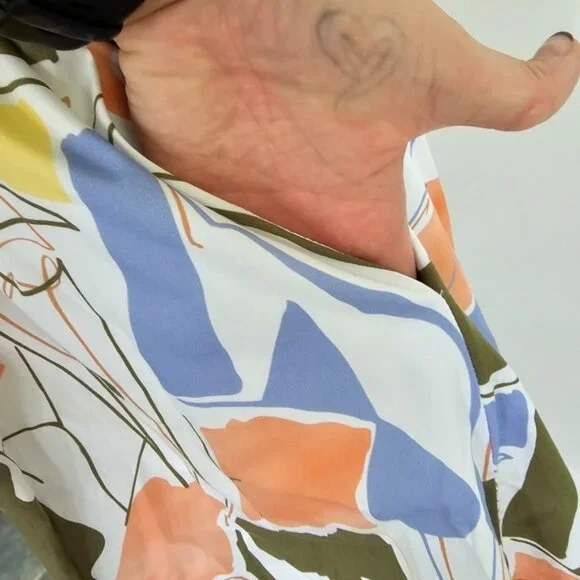 Lafayette 148 New York Aileen Print Tie-Waist Midi Dress - Picture 10 of 11